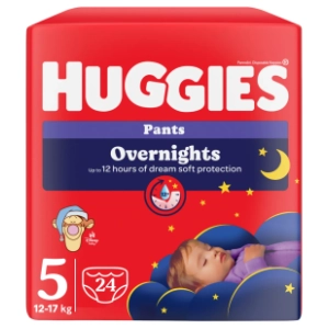 HUGGIES noćne pelene pants Little Movers 5 24kom