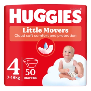 HUGGIES pelene Little Movers 4 50kom