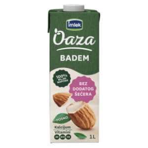 IMLEK OAZA napitak od badema bez šećera 1l
