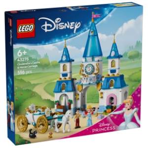 LEGO Disney Pepeljugin zamak i kočija sa konjima 43275