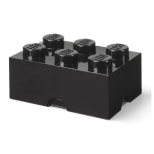 LEGO kutija za odlaganje (6) crna