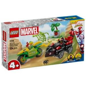 LEGO Marvel jurnjava Spina i Elektra dinosaur-vozilima 11198
