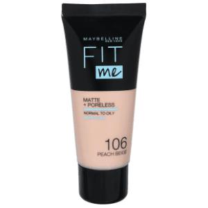 MAYBELLINE Fit me matte tečni puder 106 peach beige 30ml