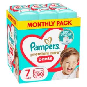 PAMPERS pelene premium care pants 7 80kom
