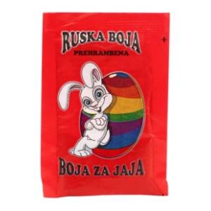 Ruska boja za jaja crvena