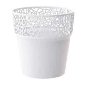 Saksija PROSPERPLAST Tre 15x15cm bela