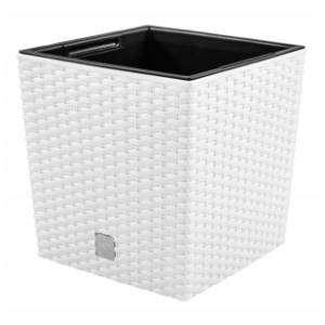 Saksija PROSPERPLAST Rato low 32x32x33cm bela