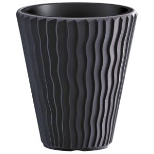 Saksija PROSPERPLAST Sandy 39x44cm antracit