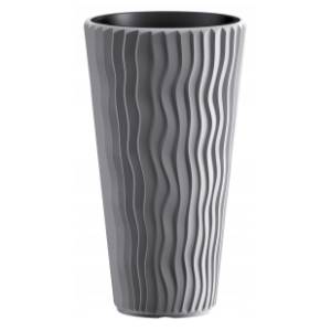 Saksija PROSPERPLAST Sandy slim 30x52cm kameno siva