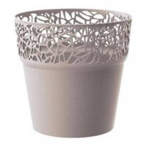 Saksija PROSPERPLAST Tre 18x18cm moka