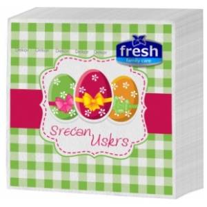 Salvete FRESH Srećan Uskrs 1sloj 45kom