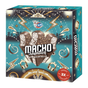 Sladoled FRIKOM Macho stracatela sendvič 3x129ml