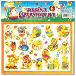 Uskršnji dekorativni set za jaja 6 KGT