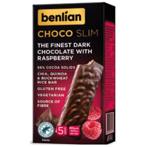 Bar BENLIAN Choco slim malina 56% kakao 80g