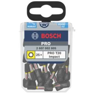 BOSCH Impact T20 25mm 2607002805 set bitova 25 kom