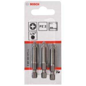 BOSCH PZ 2 49mm 3 kom 2607001577 set bitova