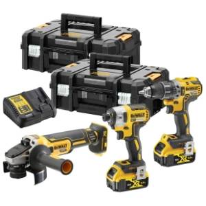 DeWALT DCK384P2T set alata brusilica šrafilica i udarni odvijač
