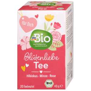 DM BIO biljni čaj sa hibiskusom, nanom i ružom 40g