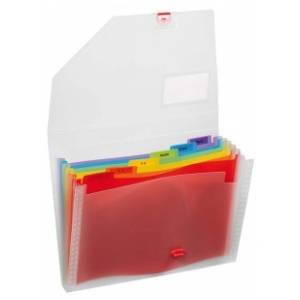 Fascikla sa 6 pregrada A4 SNOPAKE Rainbow