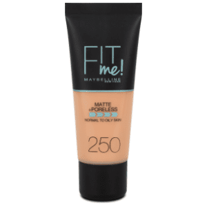 MAYBELLINE Fit me matte tečni puder 250 sun beige 30ml