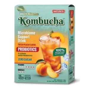 NATURE'S Well biome kombucha čaj breskva 75g
