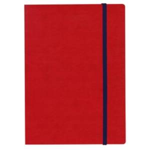 Notes sa lastišem A5 Velvet crveni