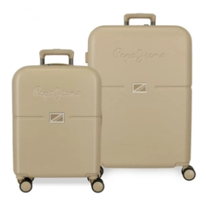 PEPE JEANS set kofera champagne 2kom