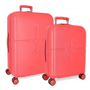 PEPE JEANS set kofera fuchsia 2kom