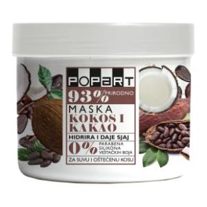 POPART maska za kosu kokos i kakao 500ml