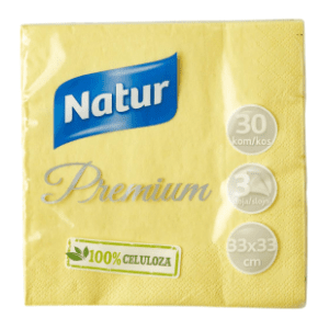 Salvete NATUR Premium žute 3sloja 30kom