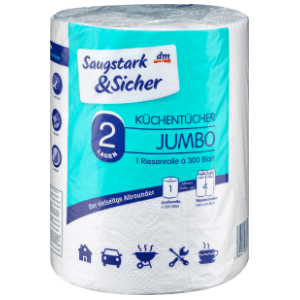 Ubrus SAUGSTARK&SICHER Jumbo 2sloja 1kom