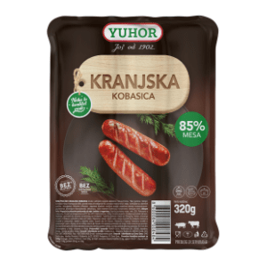 YUHOR kranjska kobasica 320g