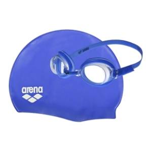 ARENA set za plivanje naočare + kapa plavi