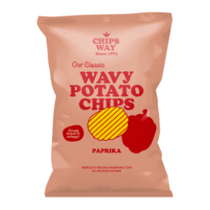 CHIPS WAY paprika rebrasti 150g
