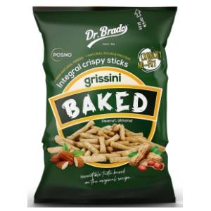DR. BRADO grisini baked kikiriki & badem 50g