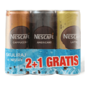 Gotova kafa NESCAFE 3x250ml 2+1 gratis