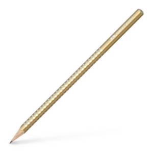 Grafitna olovka FABER CASTELL grip sparkle HB zlatna  1kom