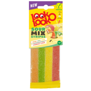 Gumene bombone LOOK O LOOK sour mix stripes 90g