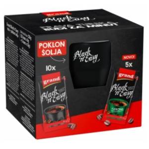 Instant kafa GRAND Black'n'easy 15x8g + poklon šolja