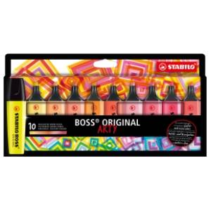 Marker STABILO boss original arty set tople boje 10kom