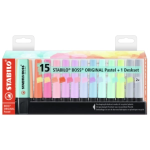 Marker STABILO boss original pastel set 15kom