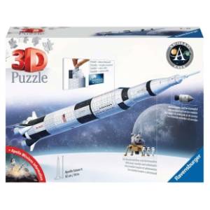 Puzzle 3D Model rakete Apolo Saturn V RAVENSBURGER