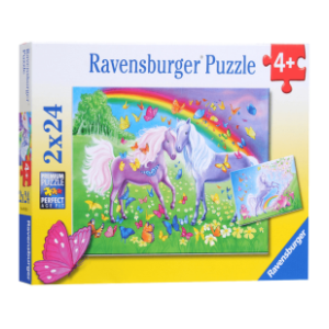 Puzzle Dugini konji 2x24 delova RAVENSBURGER