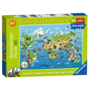Puzzle Ugrožene životinje RAVENSBURGER