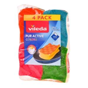 VILEDA puractive colors sunđer 4kom