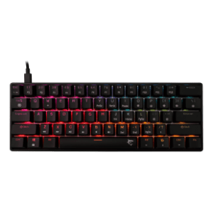 WHITE SHARK tastatura Shinobi 2 US Black Red