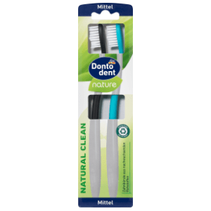 DONTODENT Natural clean medium četkica za zube 2kom