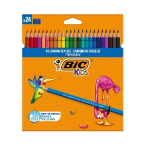 Drvene bojice BIC kids tropicolors 24kom