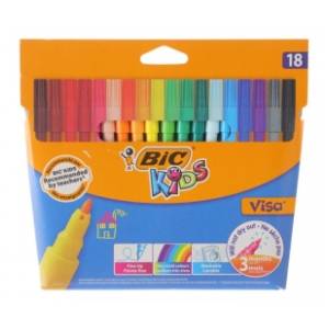 Flomasteri BIC Kids Visa 18kom
