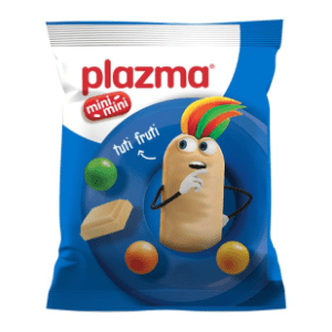 Keks Bambi PLAZMA mini mini tuti fruti bela čokolada 45g